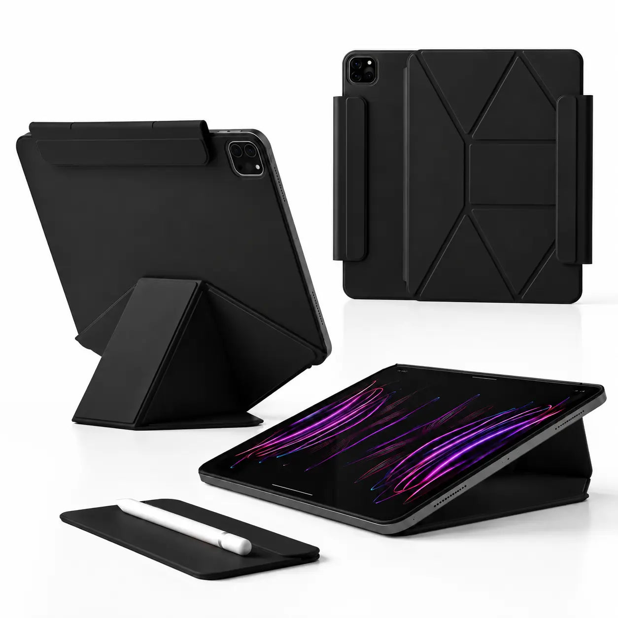 iPad case designed for a portable work and study setup