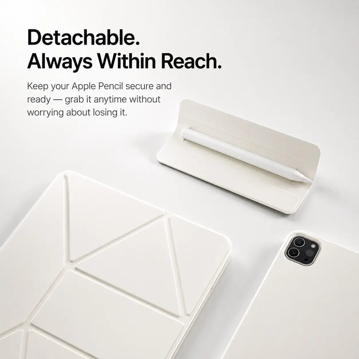 iPad case with magnetic stand and 20+ viewing angles