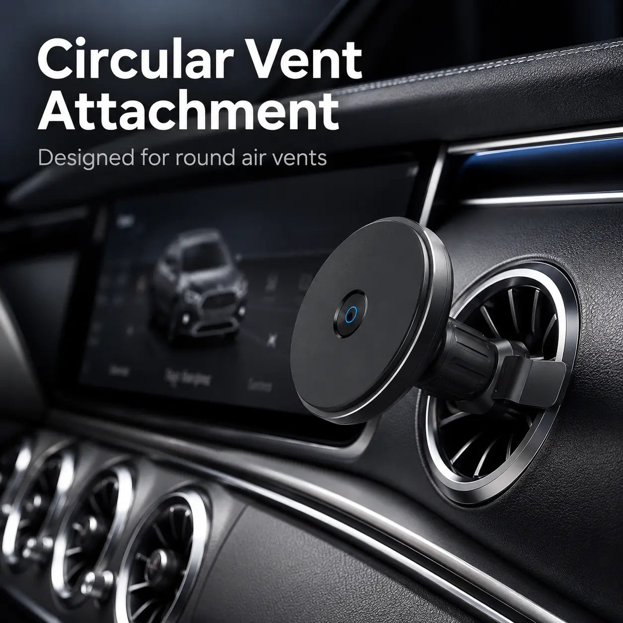 Magnetic car charger for iPhone with fast wireless charging