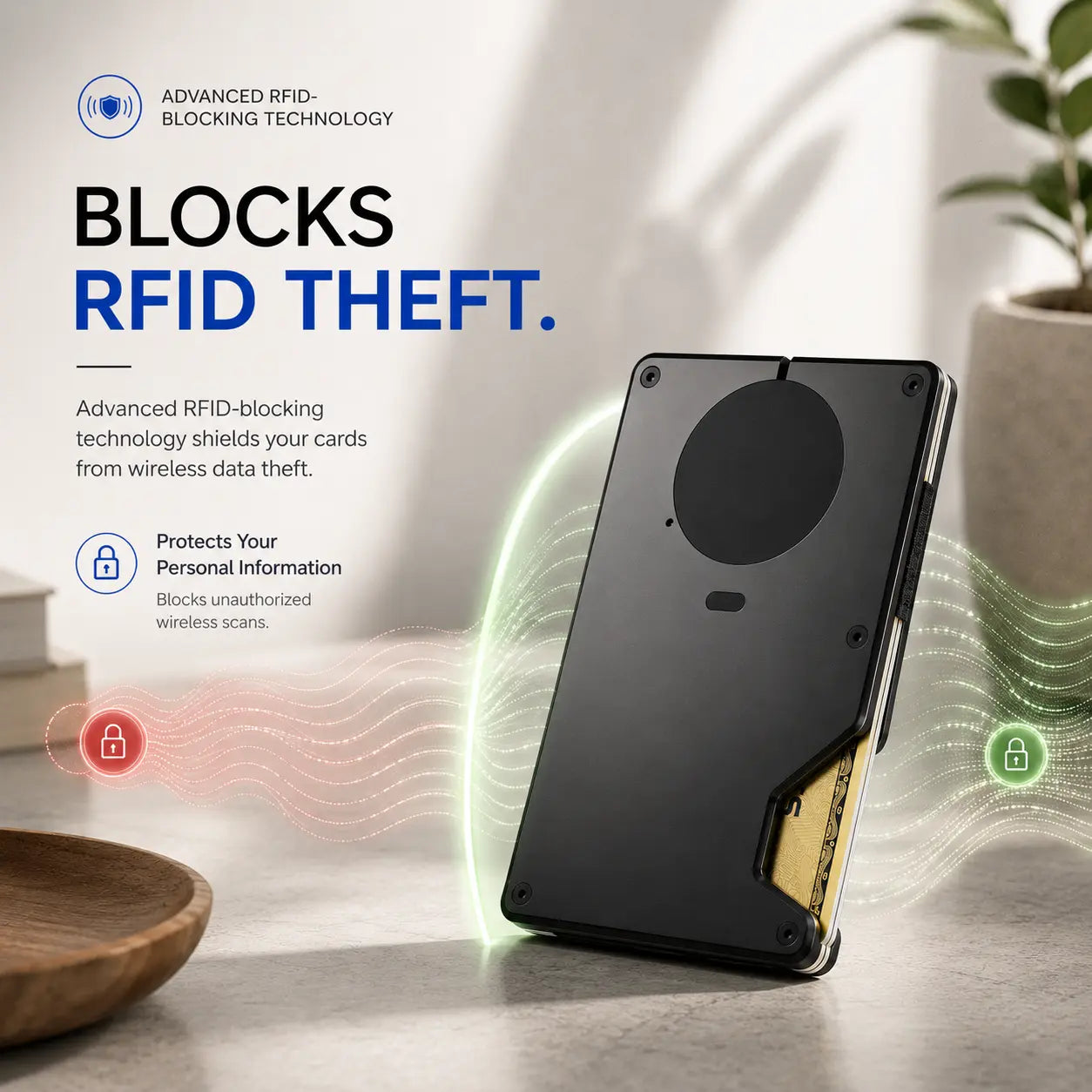 Smart wallet connected to Apple Find My for easy location tracking