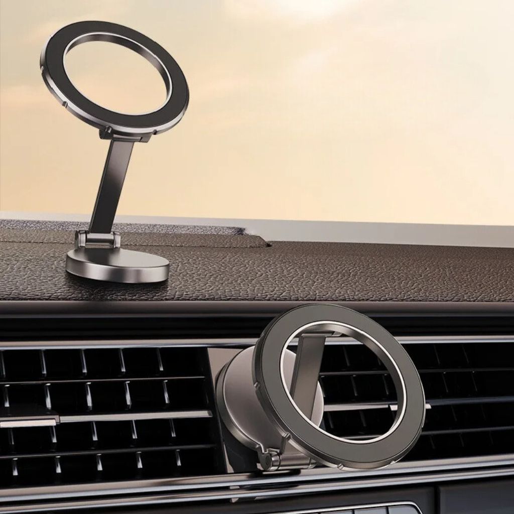 Magnetic Car Phone Holder with Rotation & Fold