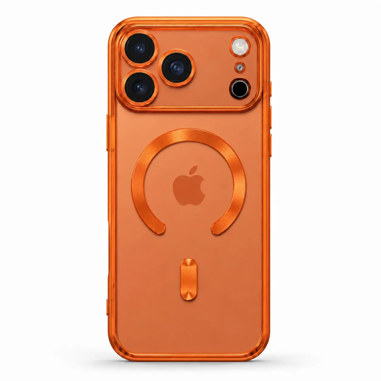 Clear magnetic phone case with slim transparent protective design
