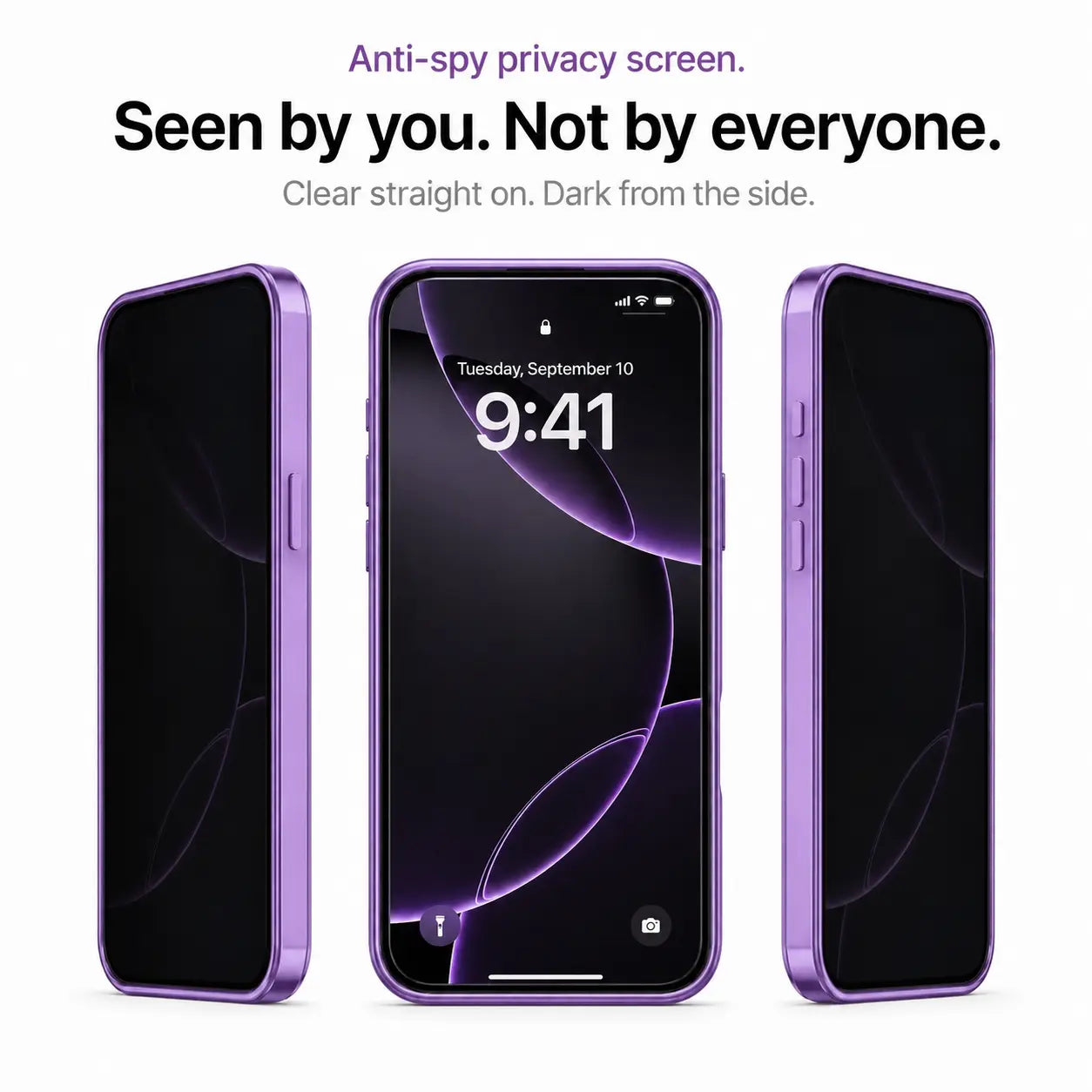 magnetic privacy iphone case amethyst purple #color_Amethyst Purple