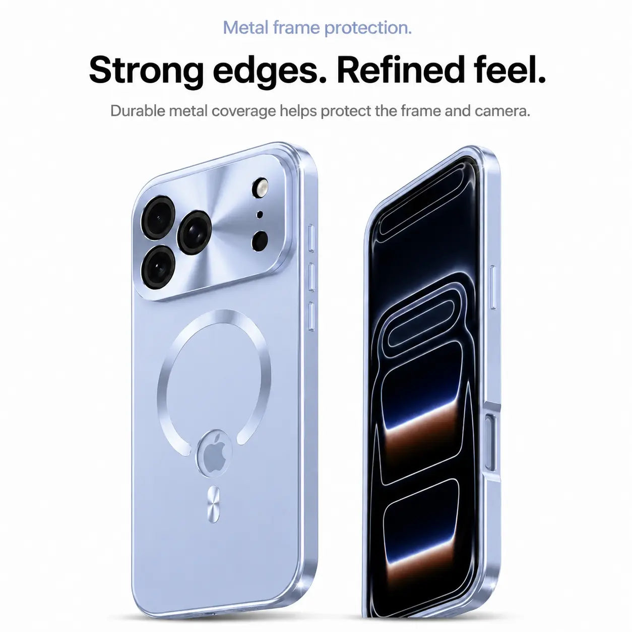 magnetic charging iphone case light blue #color_Light Blue