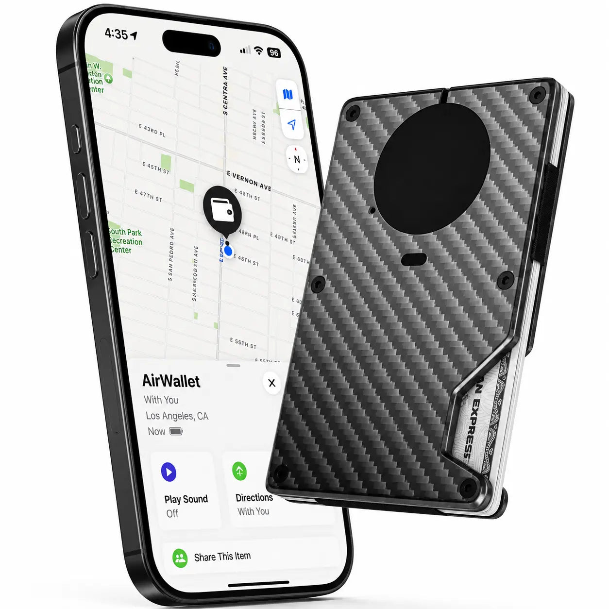 Minimalist smart wallet holding multiple credit and debit cards