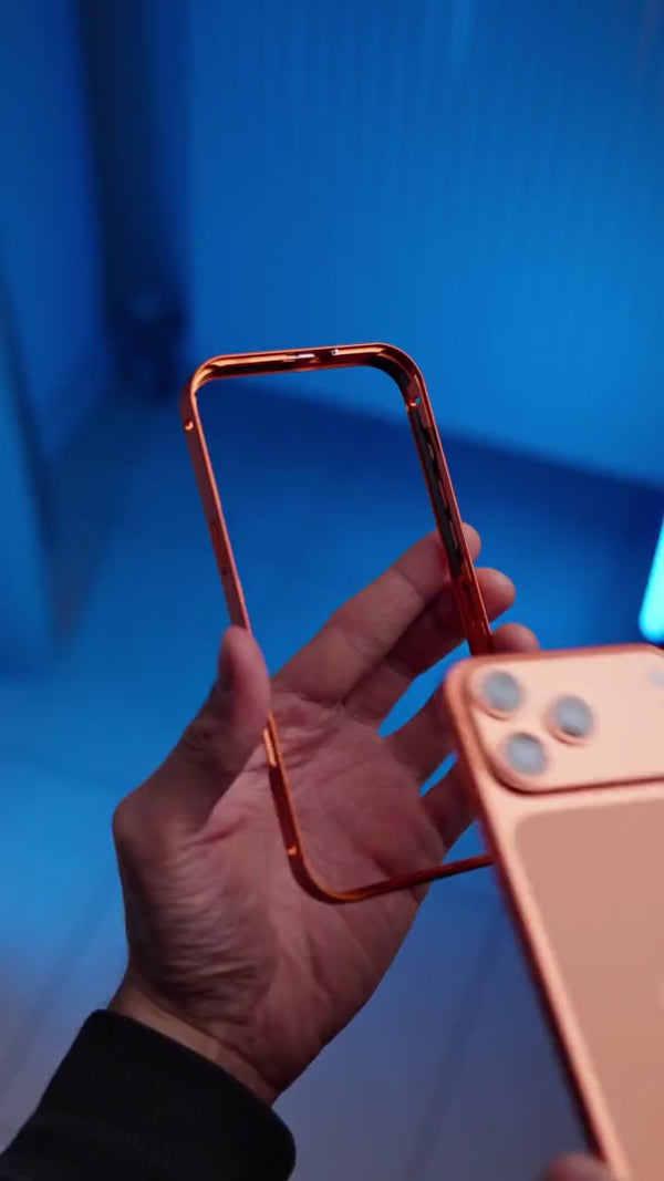 MagCase Metal aluminum iPhone case — snap-on fit