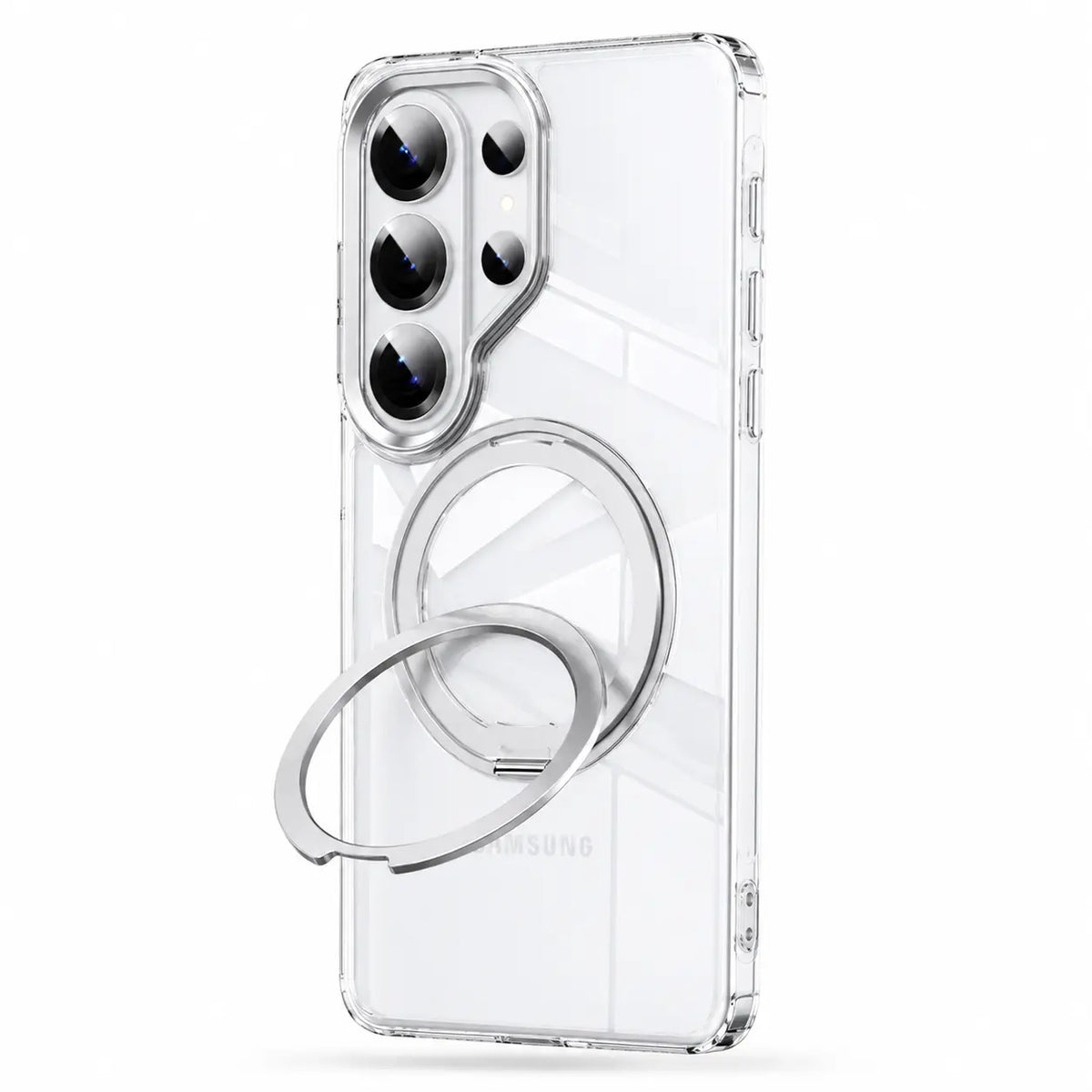 Slim phone case with a built-in stand #color_Transparent