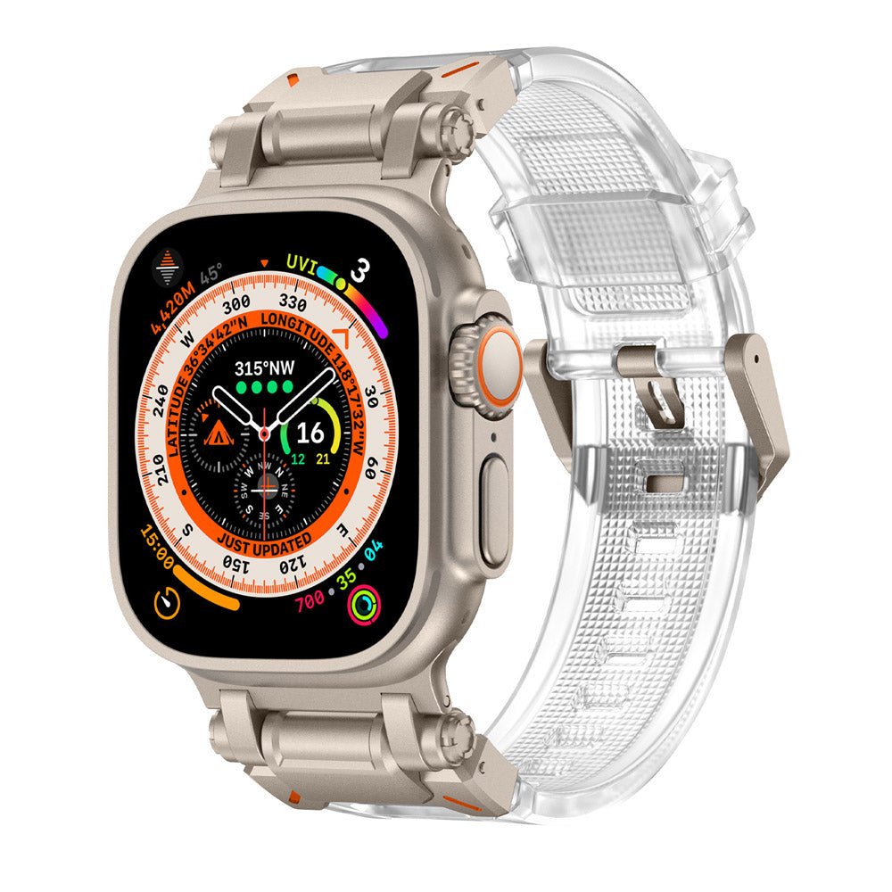 Silicone & Stainless Steel Band for Apple Watch